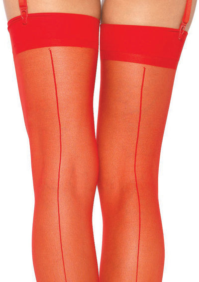 Sheer Back Seam Stocking
