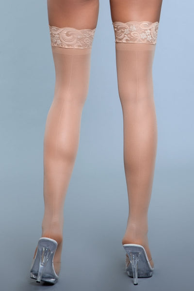 Keep A Secret Thigh Highs Nude