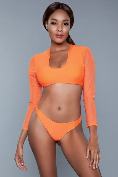 Cardi 2 Piece Suit Orange