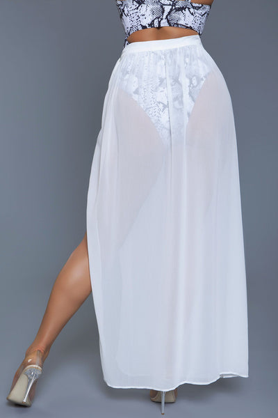 Rhea Skirt White