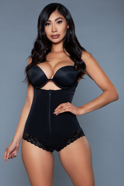 Tummy Control Bodysuit Black