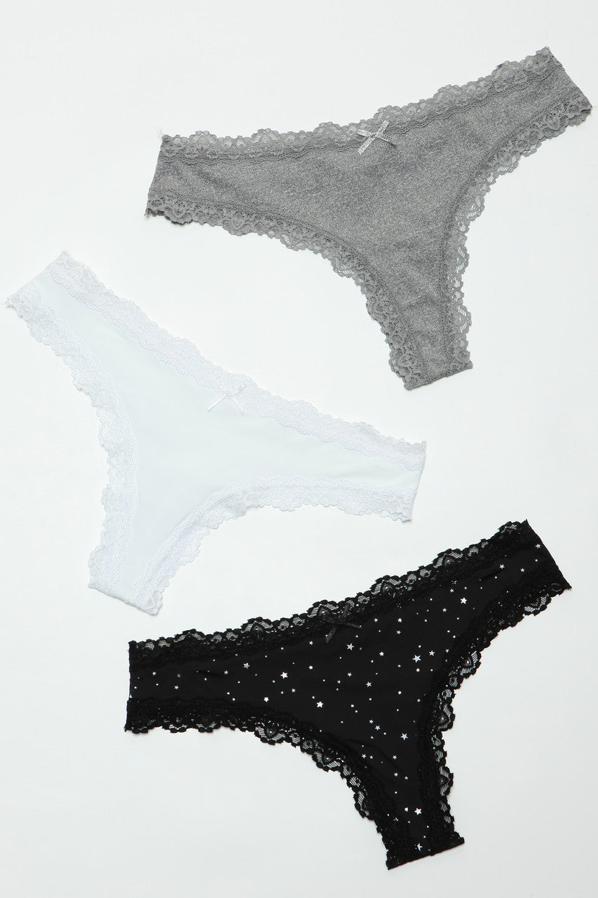 Jade Thong 3 Pack