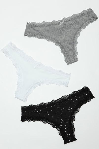 Jade Thong 3 Pack