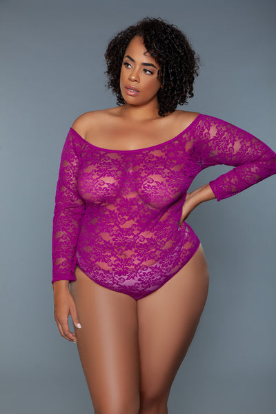 Marina Bodysuit Dark Magenta