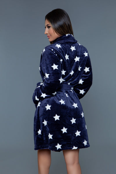 Kaylee Robe Navy White