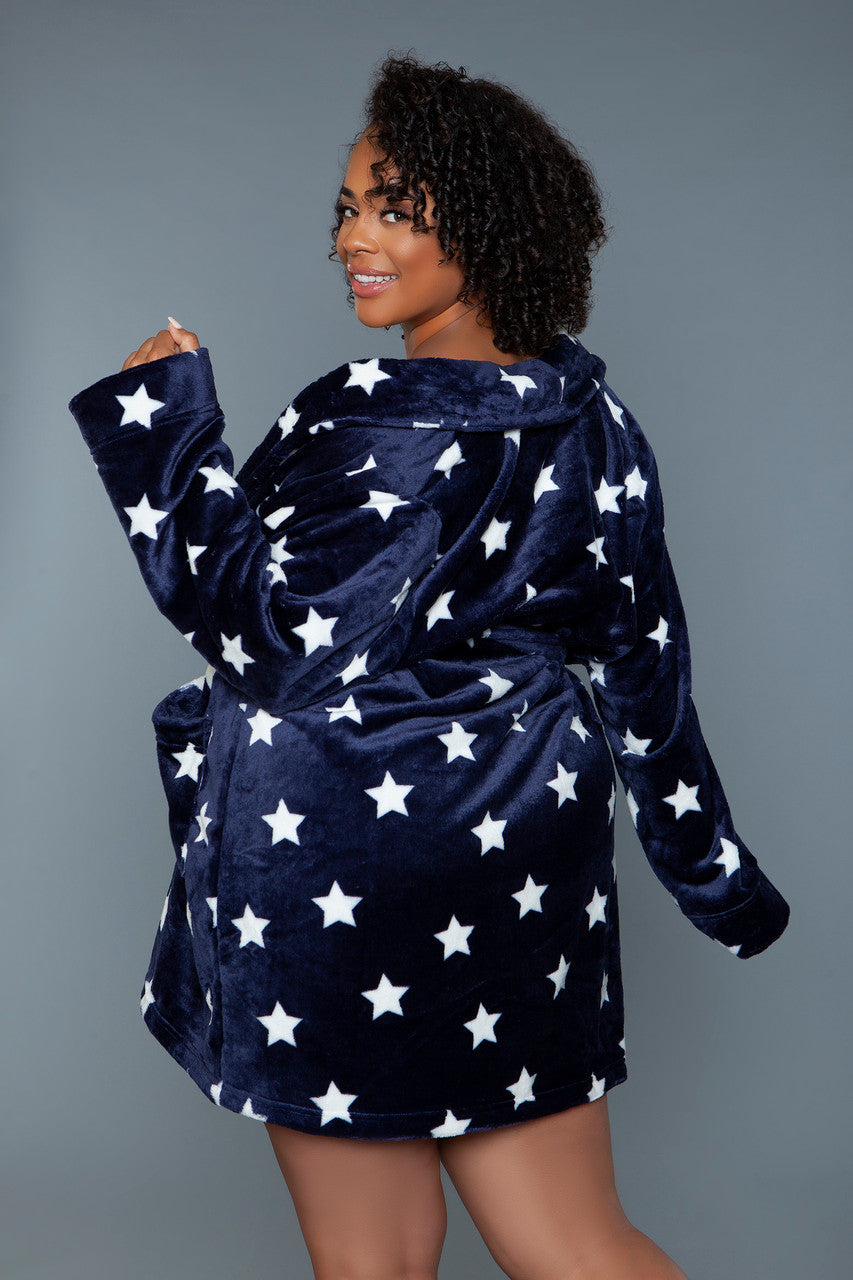 Kaylee Robe Navy White