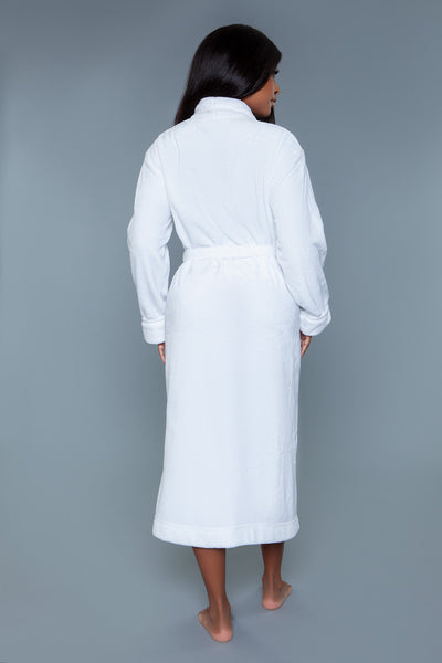 Helena Plush Robe White