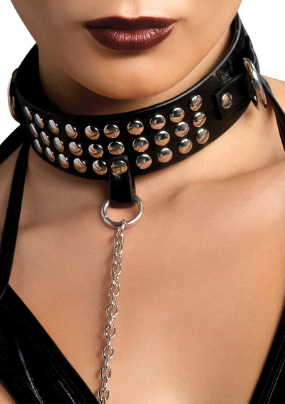 Bondage Collar And Leash