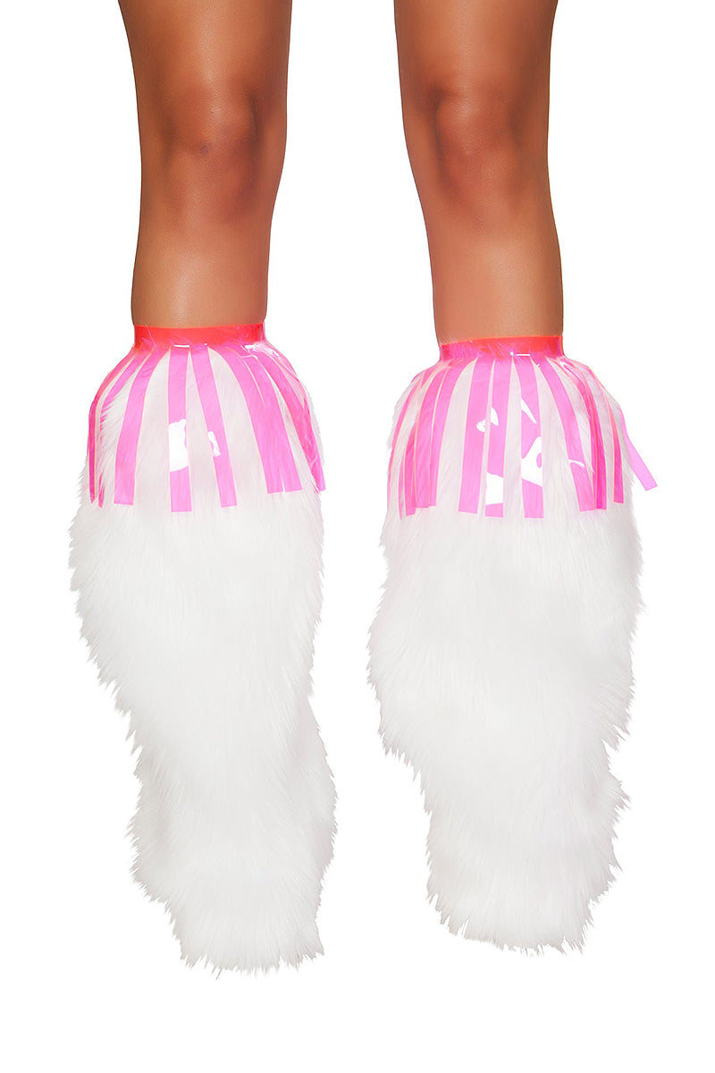 Pair of Vinyl Fringe Leg Wrap