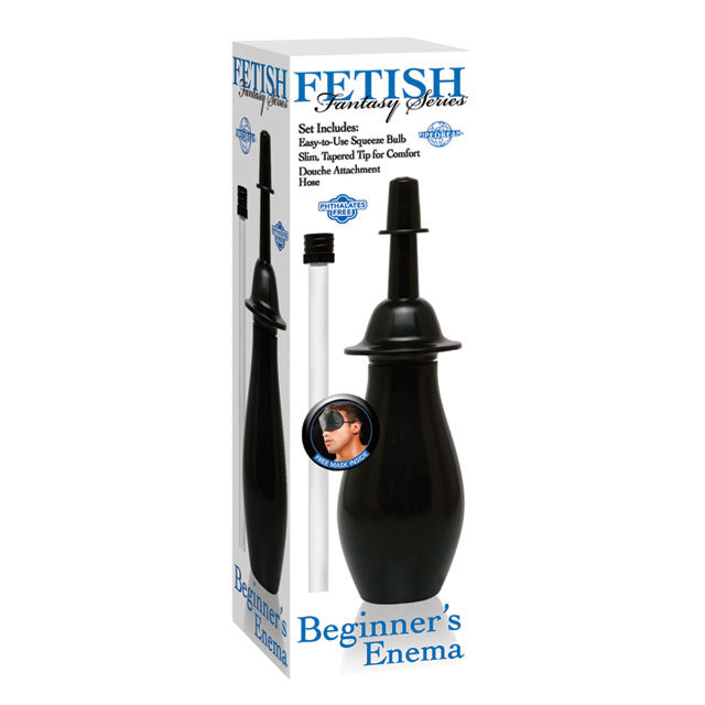 Pipedream Fetish Fantasy Series 3-Piece Beginner's Enema Set Black