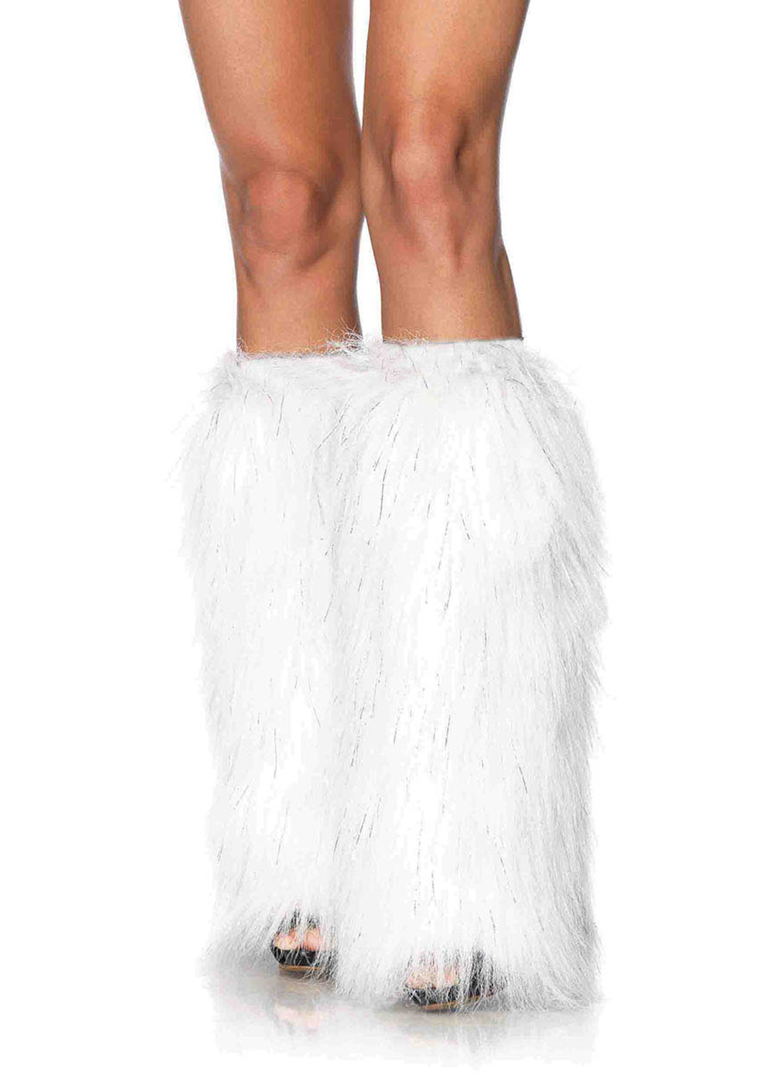 Furry Lurex Leg Warmers