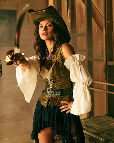 6-Piece Pirate Queen Costume