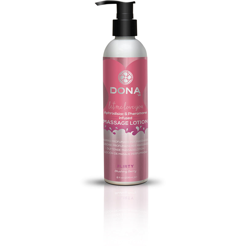 Dona Massage Lotion Flirty - Blushing Berry 8 fl oz / 235 ml