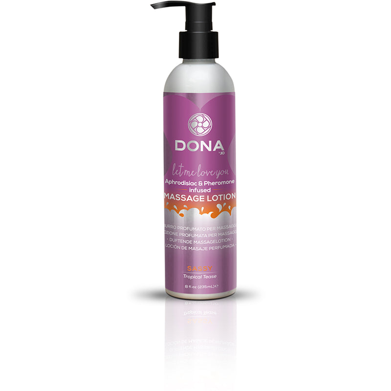 Dona Massage Lotion Sassy - Tropical Tease 8 fl oz / 235 ml