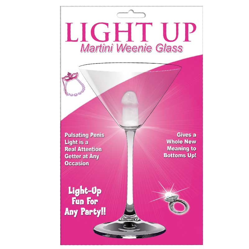Light Up Martini Weenie Glass