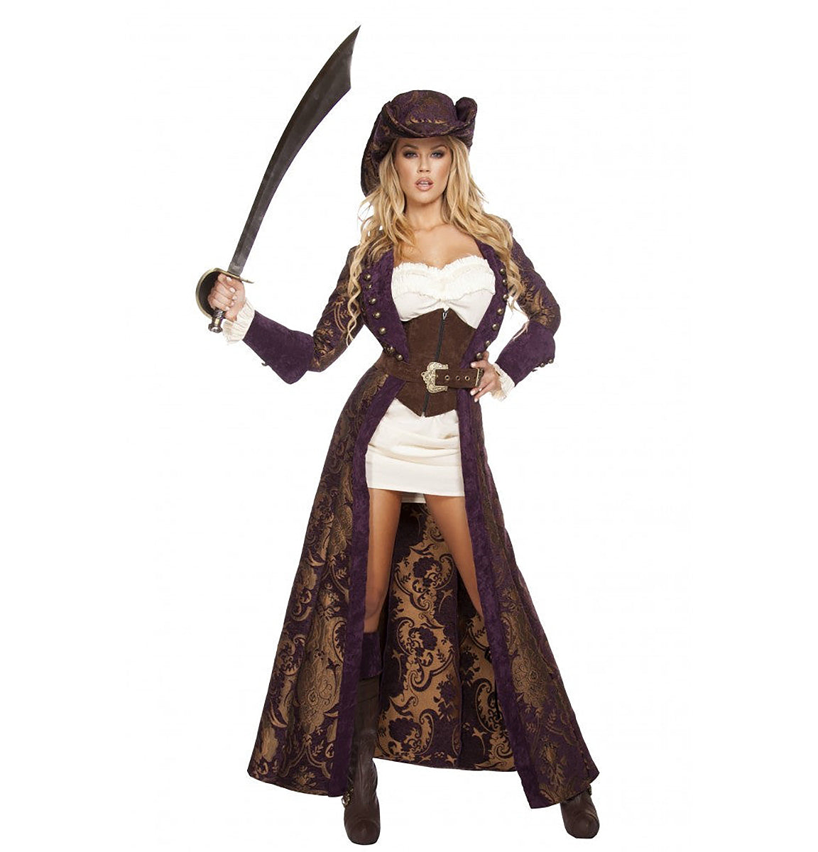 4574 6pc Decadent Pirate Diva - Roma Costume New Arrivals,New Products,Costumes - 1