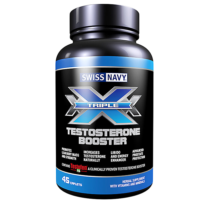 Swiss Navy Triple X Testosterone Booster 45 Caplet Bottle