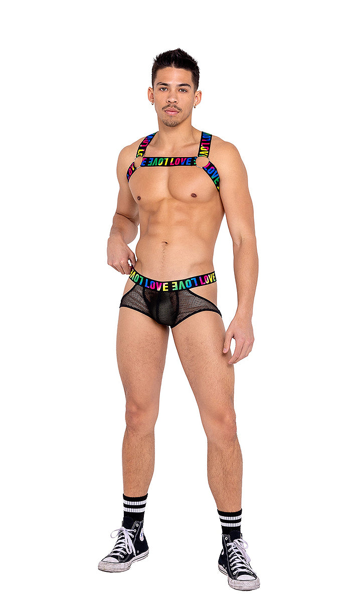 Mens Pride Fishnet Jockstrap