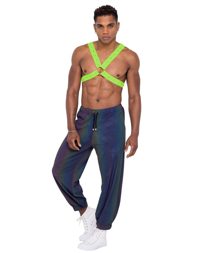 Mens Neon Green Glow In the Dark Harness