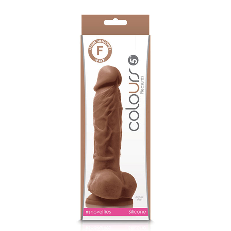 Colours - Pleasures - 5in Dildo - Brown