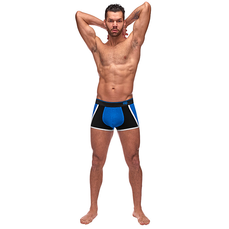 Male Power Retro Sport Panel Short Blu Lrg