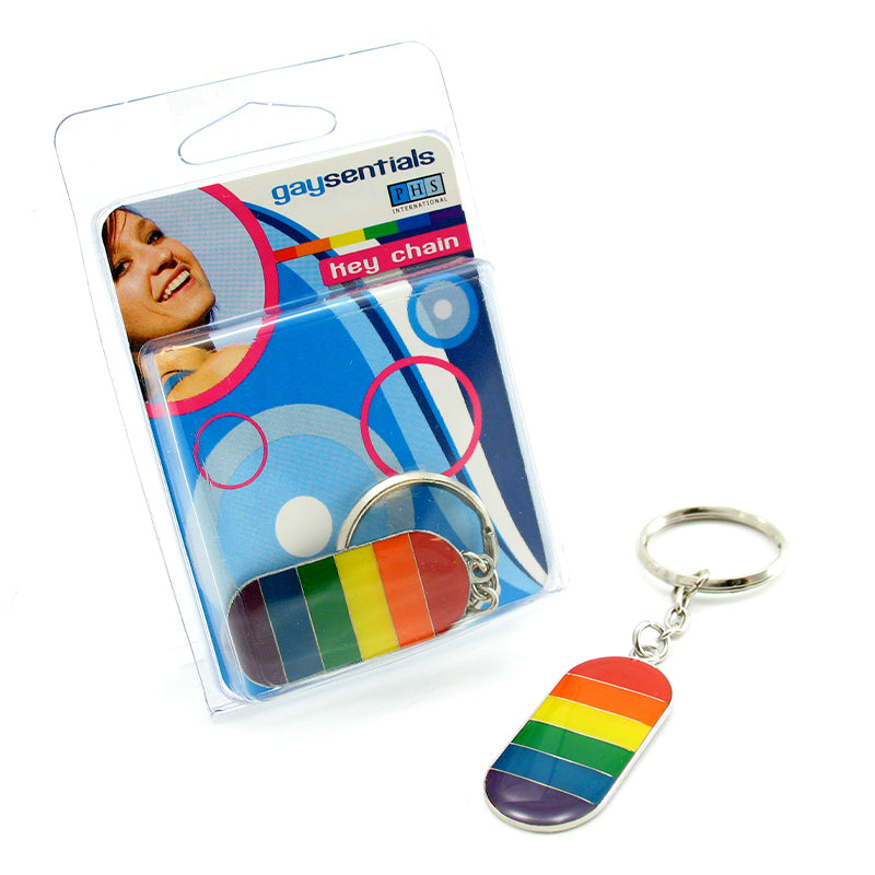 GS Metal Rainbow Flag Key Chain
