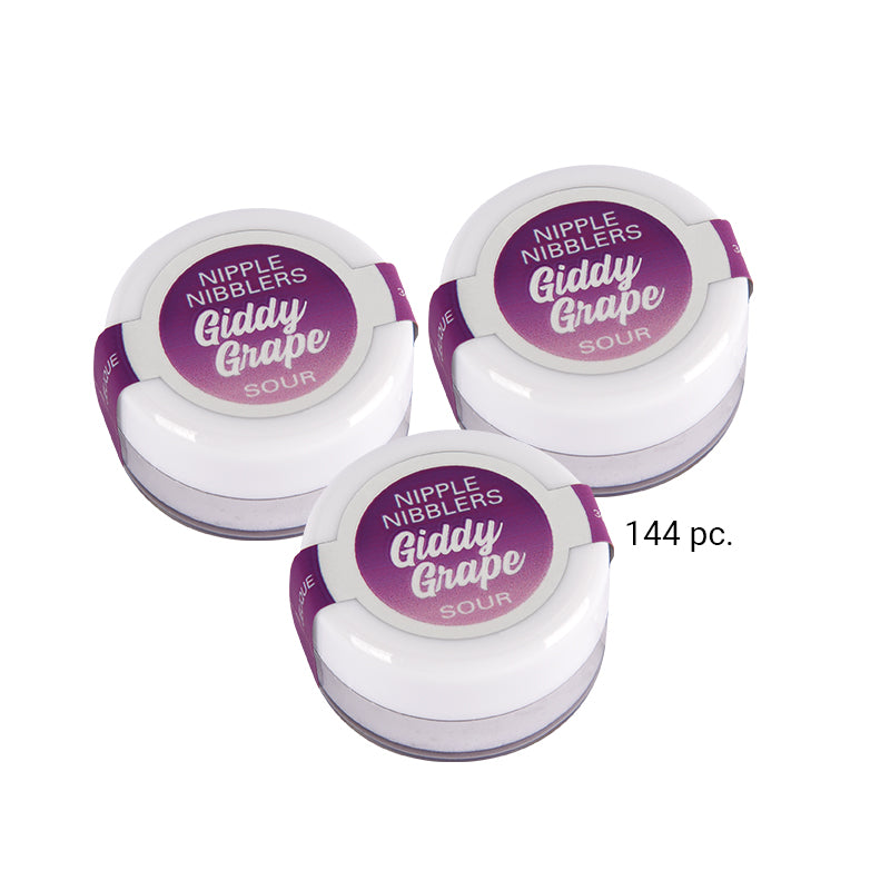 Jelique Nipple Nibbler Sour Tingle Balm Giddy Grape (Bulk Pack/144 pcs) 3 g