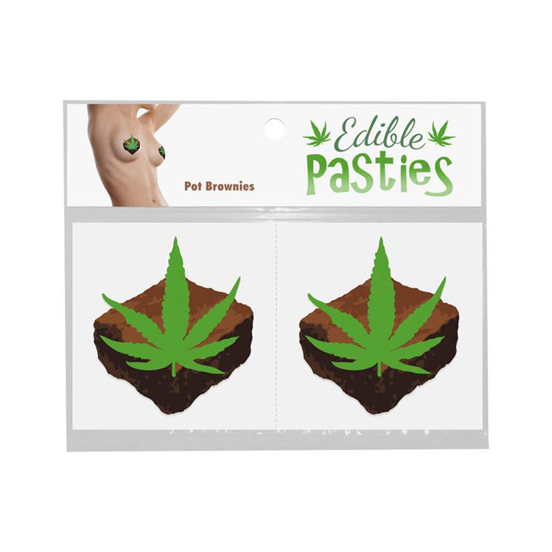 Edible Pot Leaf Brownie Pasties
