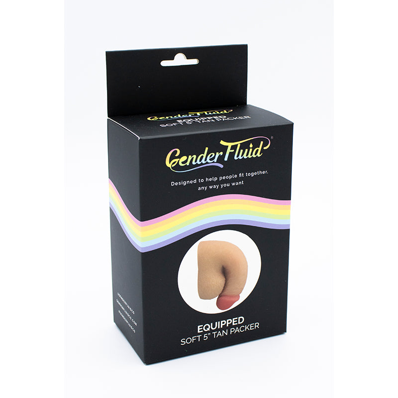Gender Fluid Equipped Soft Packer 5 in. Tan
