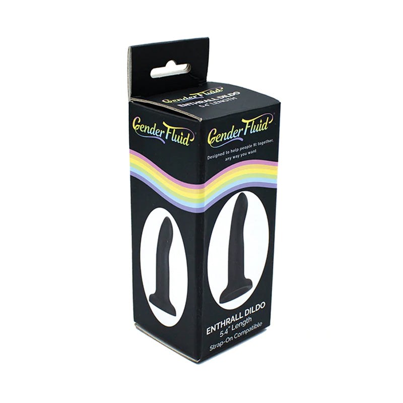 Gender Fluid Enthrall 5.4 in. Silicone Strap-On Dildo Black