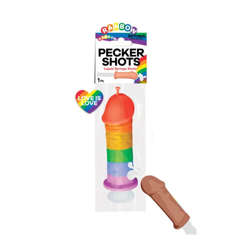 Pecker Shot Syringe Rainbow 