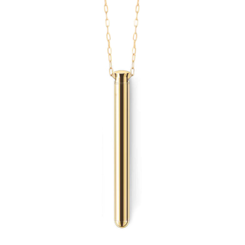 Le Wand Necklace Vibe Rechargeable Discreet Jewelry Vibrator Gold