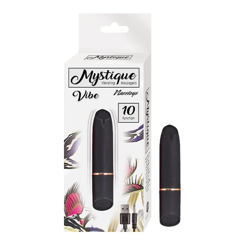 Nasstoys Mystique Vibe Rechargeable Silicone Bullet Vibrator Black