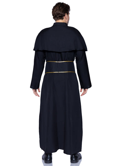 2-piece Priest,robe With Attached Cape And Cross Belt
