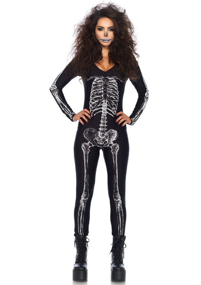 X-ray Skeleton Catsuit With Zi