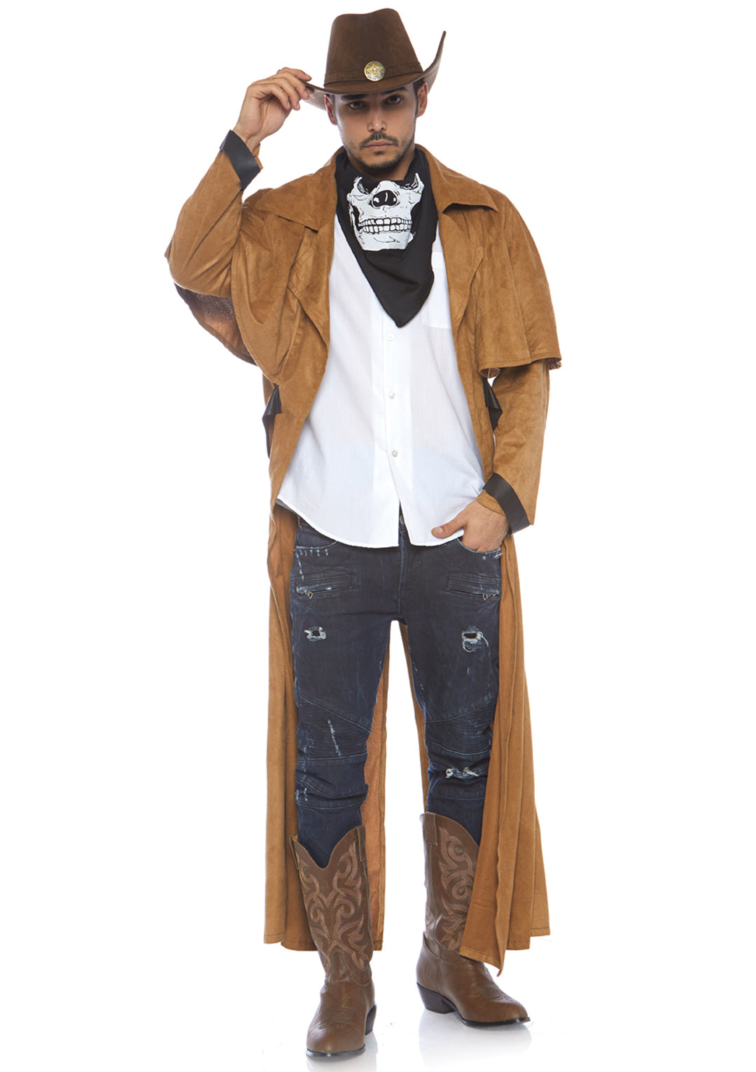 Faux Suede Western Coat