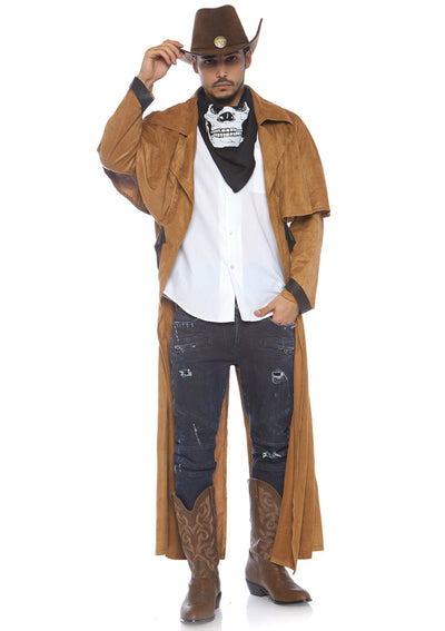 Faux Suede Western Coat