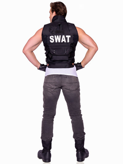 2-piece Swat Commander,utility Vest And Fingerless Gloves