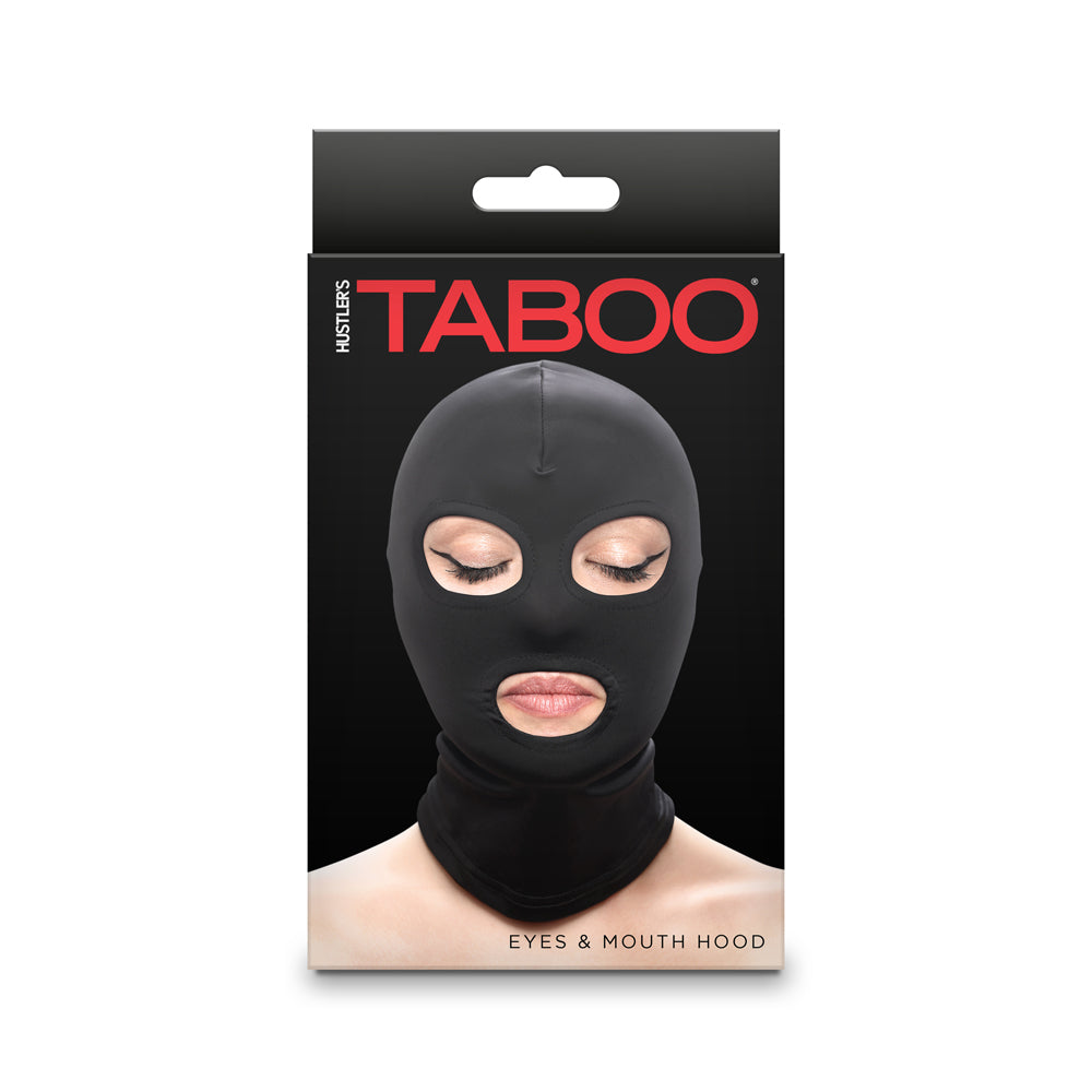 Hustler Taboo Eyes&Mouth Hood Black