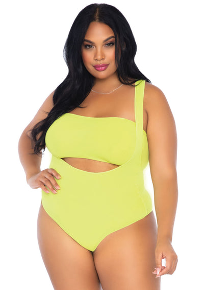 2-piece Opaque Bandeau And Suspender Bodysuit