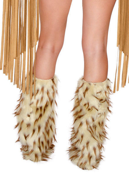 Brown Spike Legwarmers