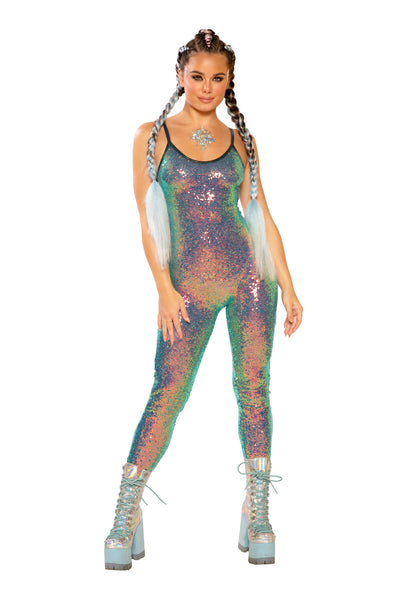 Stretch Sequin Catsuit