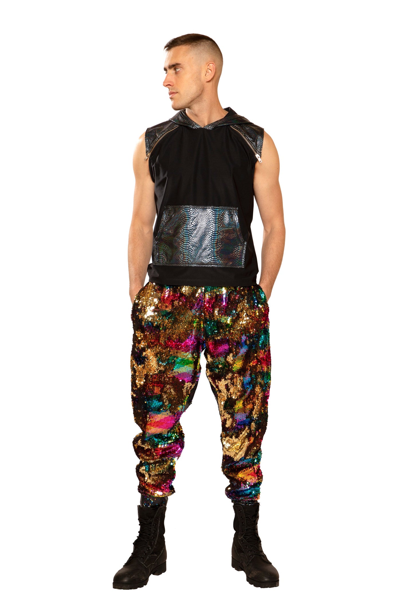 Unisex Flip Sequin Joggers