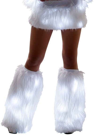 Faux Fur Light-Up Legwarmers