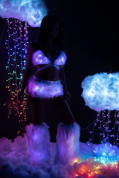 Faux Fur Light-Up Skirt