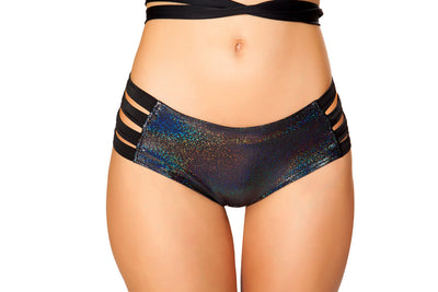 Metallic No Seam Strappy Shorts