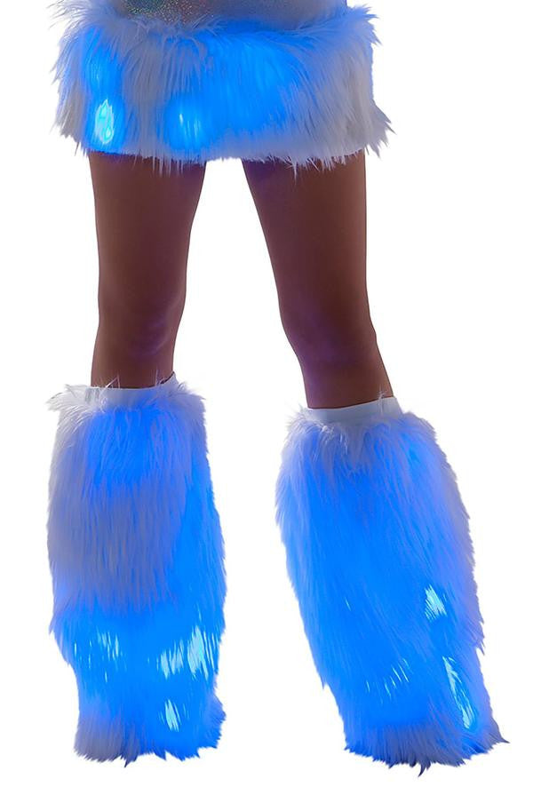 Faux Fur Light-Up Legwarmers