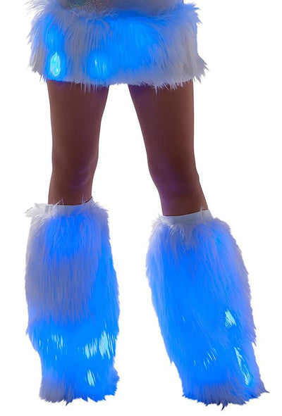 Faux Fur Light-Up Legwarmers