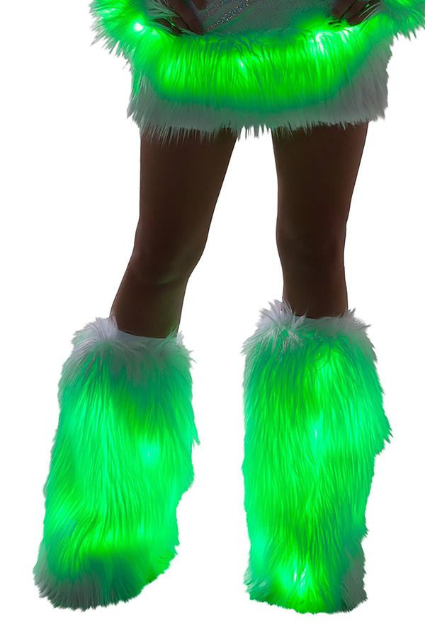 Faux Fur Light-Up Legwarmers