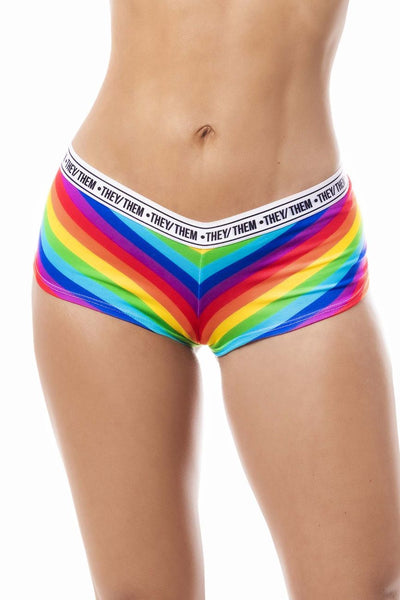 Rainbow Cheeky Short Color Only Color